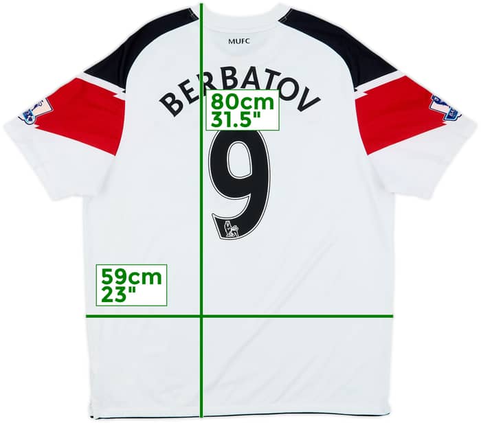 2010-12 Manchester United Away Shirt Berbatov #9 - 7/10 - (XL)