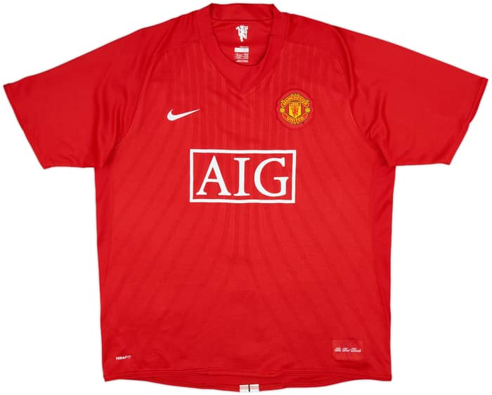 2007-09 Manchester United Home Shirt Berbatov #9 - 6/10 - (XL)