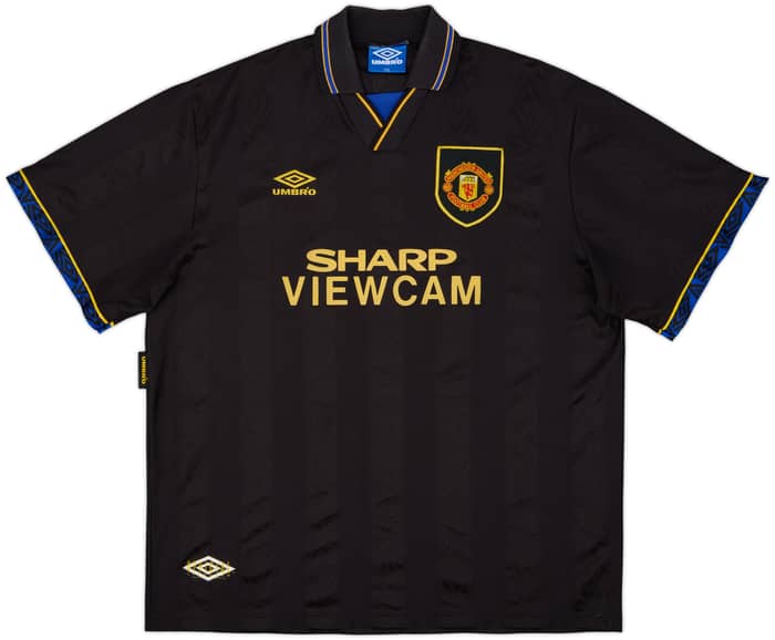 1993-95 Manchester United Away Shirt Cantona #7 - 8/10 - (XXL)