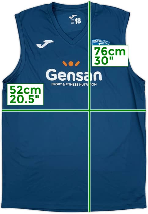 2015-16 Empoli Joma Player Issue Training Vest #18 - 8/10 - (L)