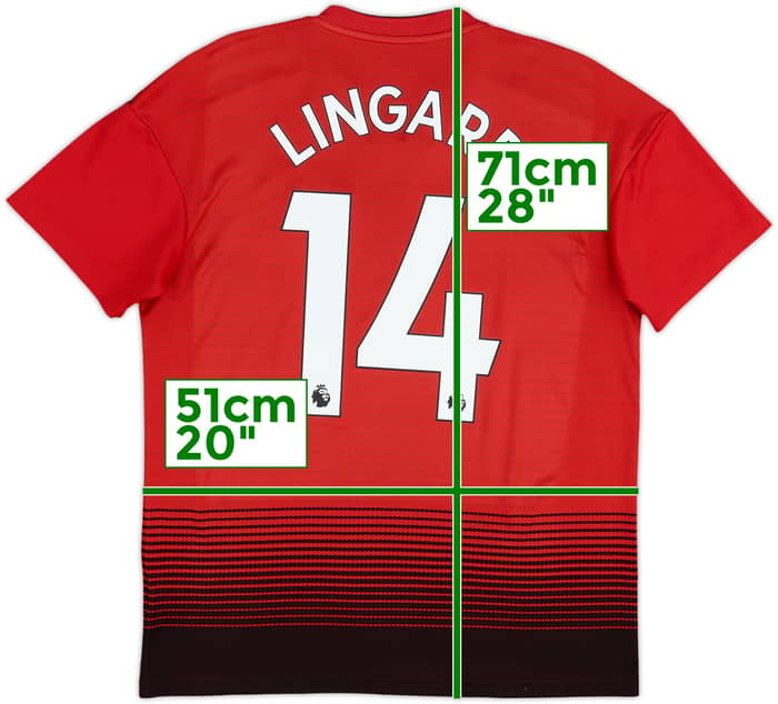 Camiseta de local del Manchester United 2018-19 Lingard #14 - 5/10 - (M)