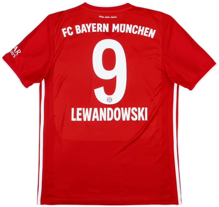 2020-21 Bayern Munich Home Shirt Lewandowski #9 - 8/10 - (M)