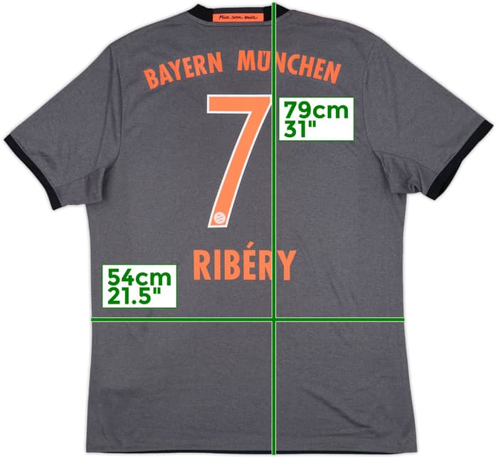 2016-17 Bayern Munich Away Shirt Ribery #7 - 8/10 - (L)