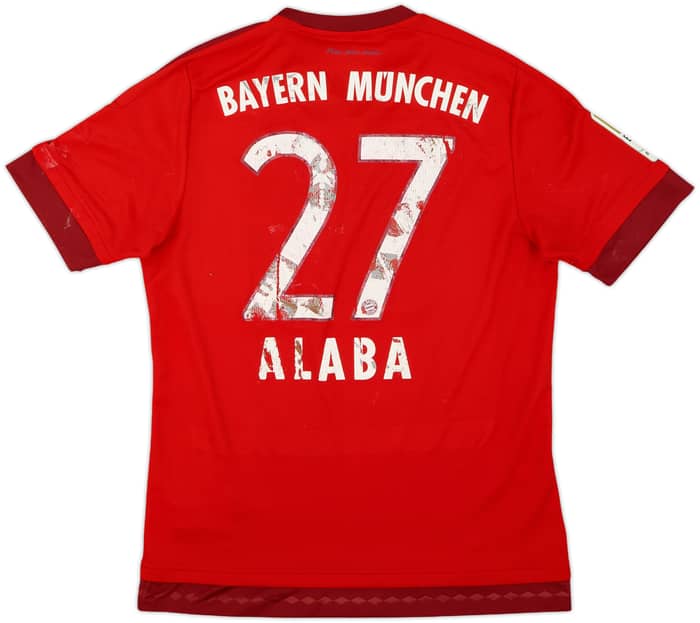 2015-16 Bayern Munich Home Shirt Alaba #27 - 3/10 - (M)