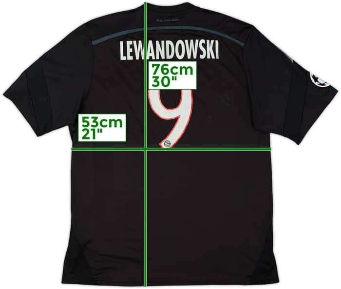 2014-15 Bayern Munich Third Shirt Lewandowski #9 - 5/10 - (XL)