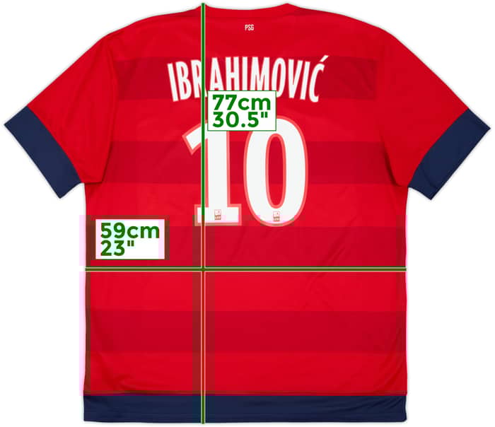2012-13 Paris Saint-Germain Away Shirt Ibrahimovic #10 - 8/10 - (XL)
