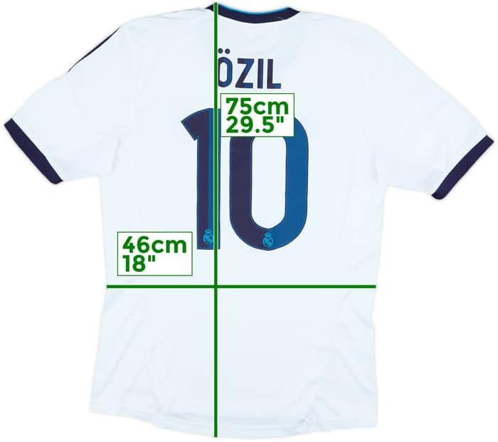 2012-13 Real Madrid Home Shirt Ozil #10 - 6/10 - (M)