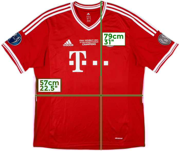2013-14 Bayern Munich 'Champions' Home Shirt - 8/10 - (XL)