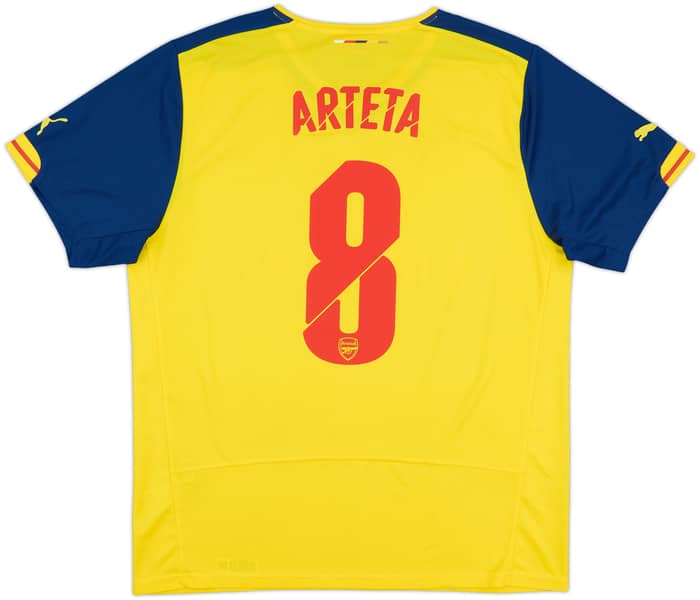 2014-15 Arsenal Away Shirt Arteta #8 - 8/10 - (XL)