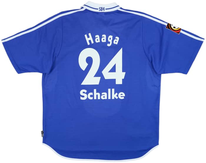 2000-01 Schalke Home Shirt Haaga #24 - 8/10 - (XL)
