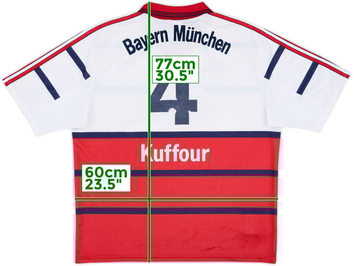 1998-00 Bayern Munich Away Shirt Kuffour #4 - 5/10 - (XL)
