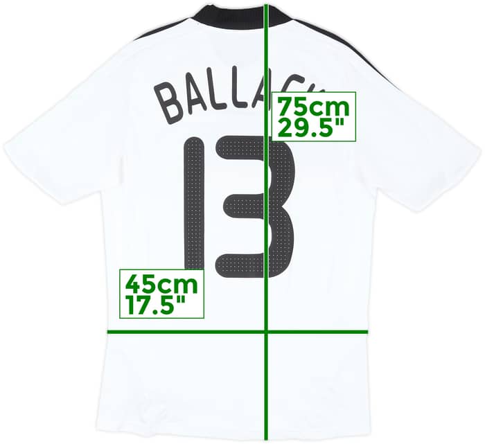 2008-09 Germany Home Shirt Ballack #13 - 7/10 - (S)