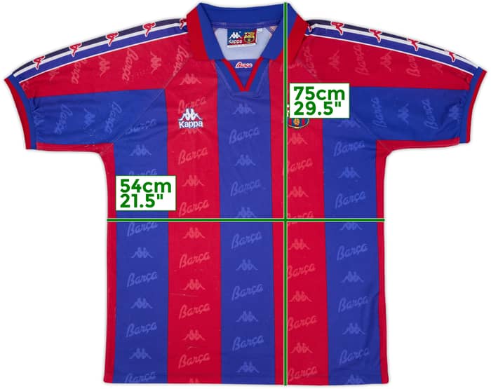 1995-97 Barcelona Home Shirt - 8/10 - (M)