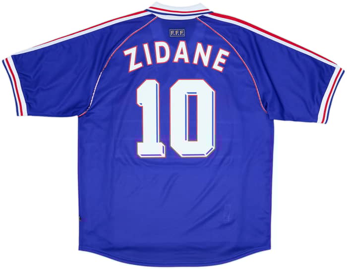 1998-00 France Home Shirt Zidane #10 - 8/10 - (XXL)