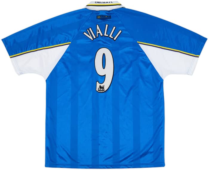 1997-99 Chelsea Home Shirt Vialli #9 - 9/10 - (XL)