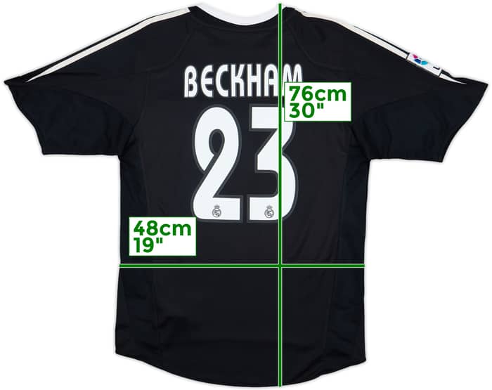2004-05 Real Madrid Away Shirt Beckham #23 - 6/10 - (S)