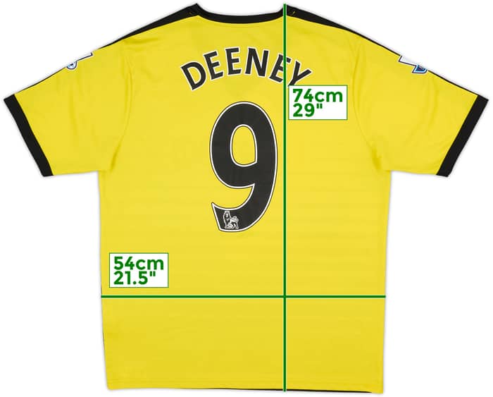 2015-16 Watford Home Shirt Deeney #9 - 7/10 - (XL)