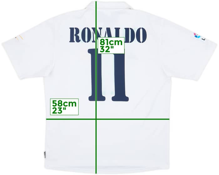2002-03 Real Madrid Centenary Home Shirt Ronaldo #11 - 4/10 - (L)