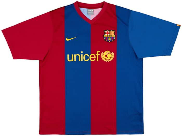 2006-07 Barcelona Basic Home Shirt Messi #19 - 6/10 - (XL)