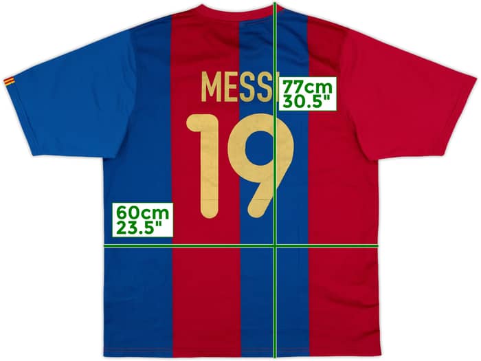2006-07 Barcelona Basic Home Shirt Messi #19 - 6/10 - (XL)