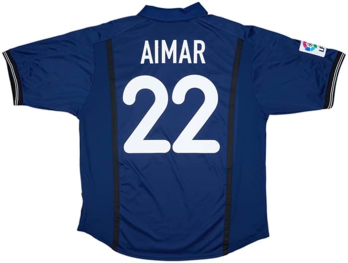 2000-01 Valencia Away Shirt Aimar #22 - 8/10 - (XL)