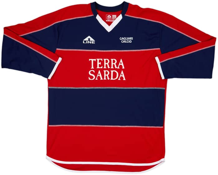 2003-04 Cagliari A-Line Training L/S Shirt - 9/10 - (XXL)
