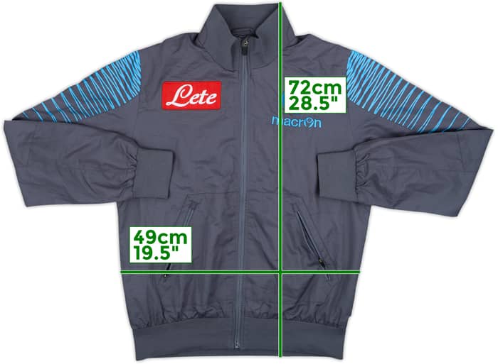 2013-14 Napoli Macron Track Jacket - 7/10 - (M)