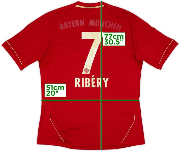 2011-13 Bayern Munich Home Shirt Ribery #7 - 4/10 - (L)