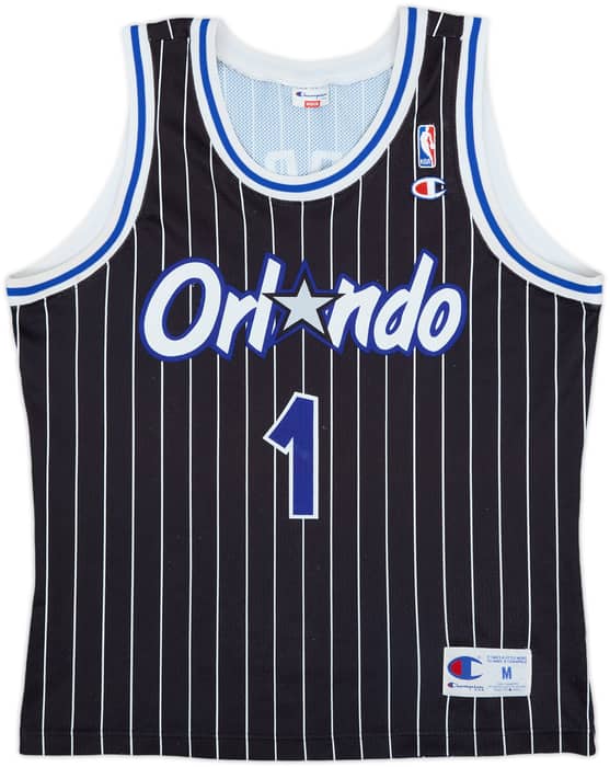1993-94 Orlando Magic A.Hardaway #1 Champion Away Jersey - 8/10 - (M)