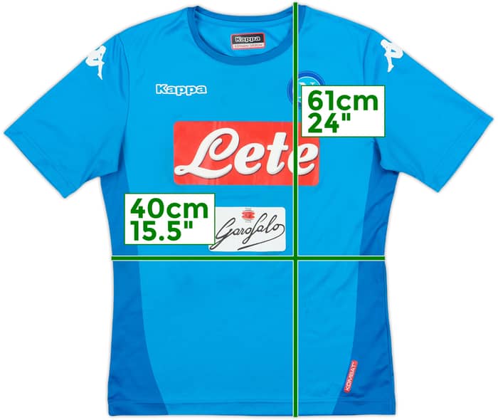 2017-18 Napoli Home Shirt - 7/10 - (L.Boys)