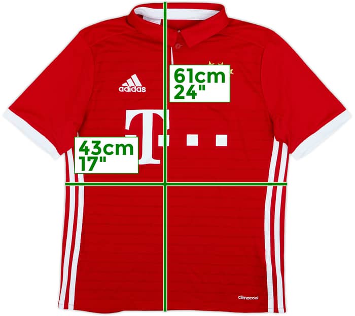 2016-17 Bayern Munich Home Shirt - 6/10 - (L.Boys)