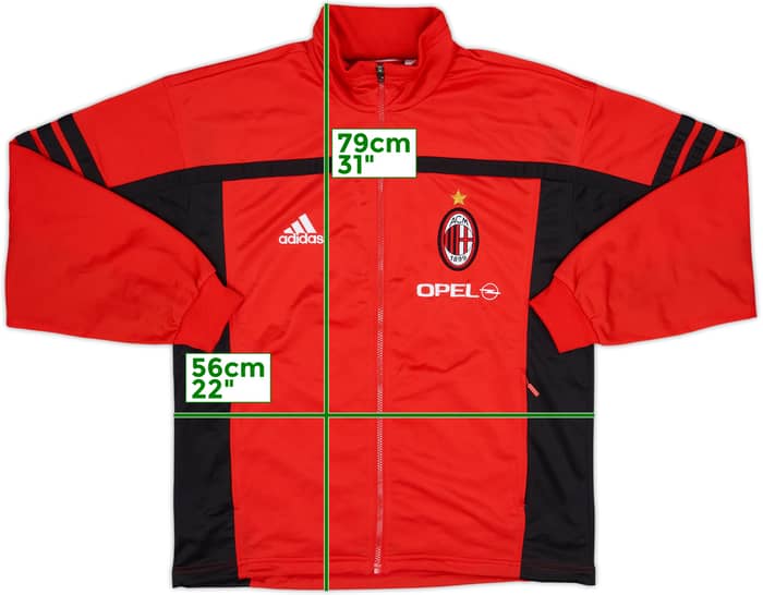 2000-01 AC Milan adidas Track Jacket - 8/10 - (M)