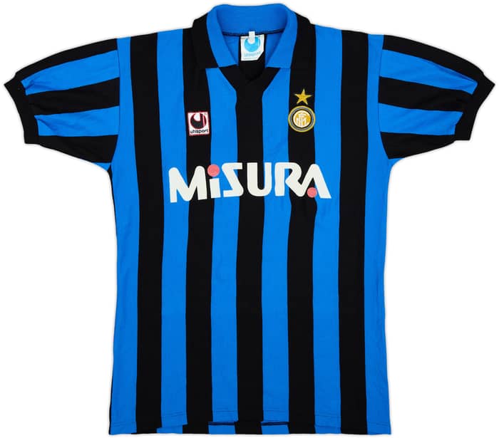 1990-91 Inter Milan Home Shirt #18 - 9/10 - (M)