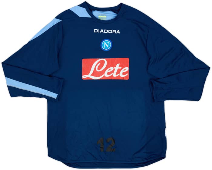 2006-07 Napoli Diadora Player Issue Training L/S Shirt #12 - 6/10 - (XL)