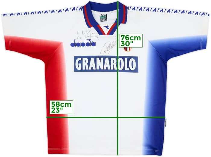 1996-97 Bologna Diadora Signed Training Shirt - 7/10 - (XXL)