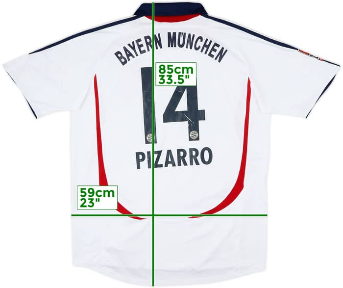 2006-07 Bayern Munich Away Shirt Pizarro #14 - 5/10 - (L)