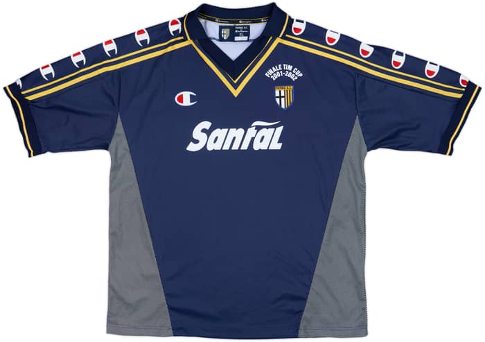 2001-02 Parma 'Signed' Finale TIM Cup Third Shirt - 9/10 - (XL)