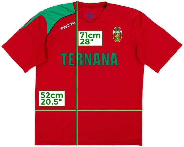 2005-06 Ternana Macron Player Issue Training Shirt #10 - 9/10 - (L)