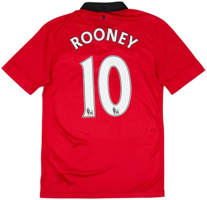 2013-14 Manchester United Home Shirt Rooney #10 - 8/10 - (S)