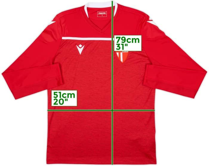 2020-21 Padova Macron Training L/S Shirt - 8/10 - (L)