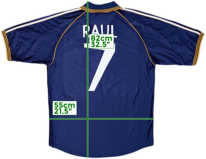 1998-99 Real Madrid Third Shirt Raul #7 - 10/10 - (L)
