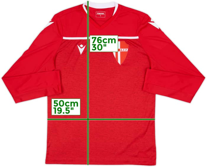 2020-21 Padova Macron Training L/S Shirt - 8/10 - (L)