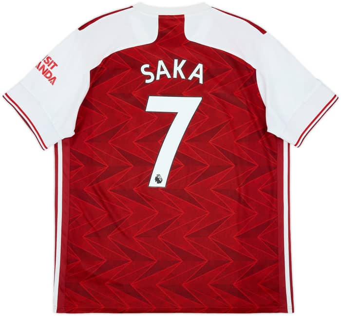 2020-21 Arsenal Home Shirt Saka #7 - 6/10 - (XL)