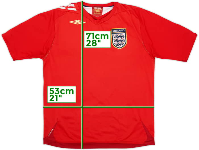 2006-08 England Away Shirt - 5/10 - (L)