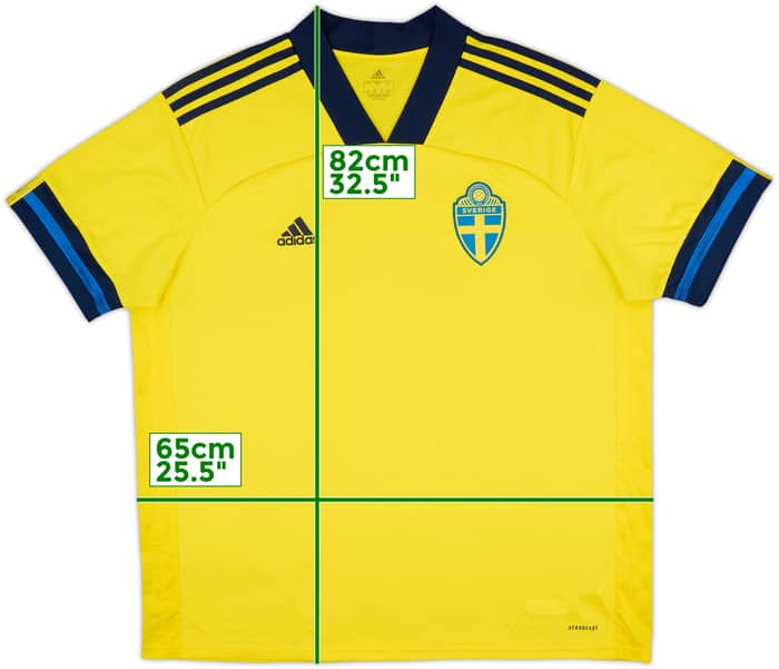 2020-21 Sweden Home Shirt - 9/10 - (XXL)
