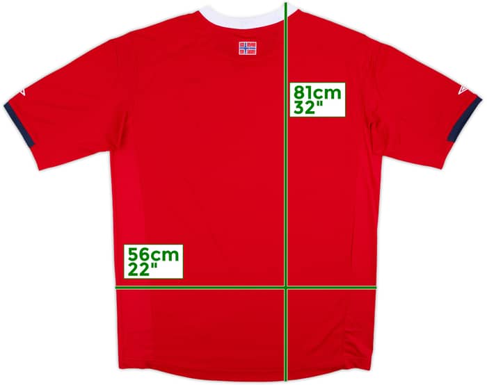 2010-11 Norway Home Shirt - 6/10 - (XXL)
