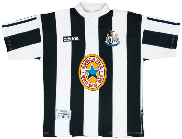 1995-97 Newcastle Home Shirt Beardsley #8 - 6/10 - (S)