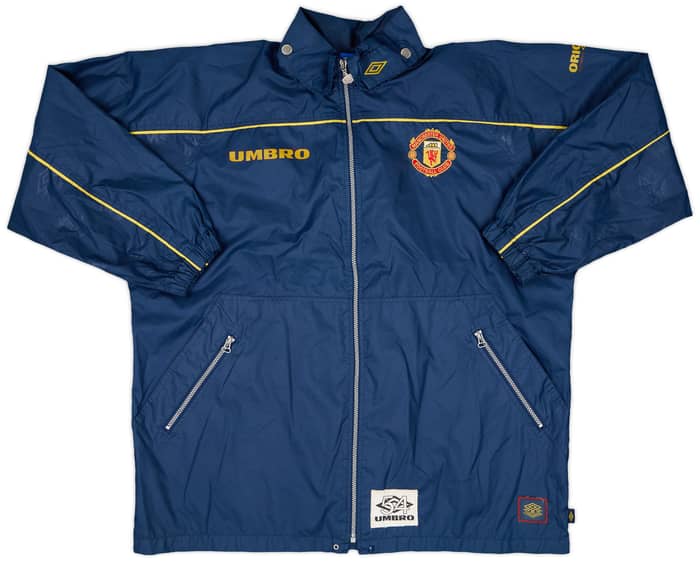 1996-98 Manchester United Umbro Hooded Rain Jacket - 8/10 - (XL)