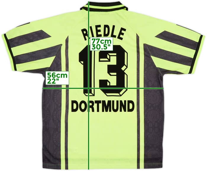 1996-97 Borussia Dortmund Home Shirt Riedle #13 - 10/10 - (L)
