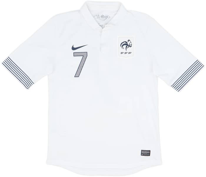 2012-13 France Authentic Away Shirt Ribery #7 - 6/10 - (S)